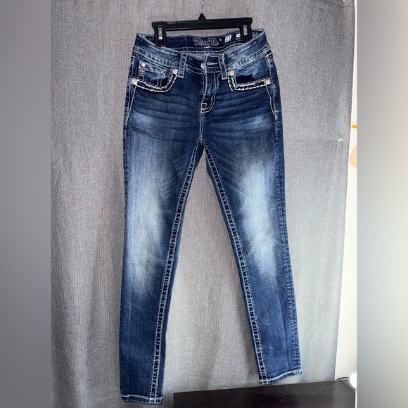 Miss Me Denim - Miss Me Dark Blue Skinny Jeans